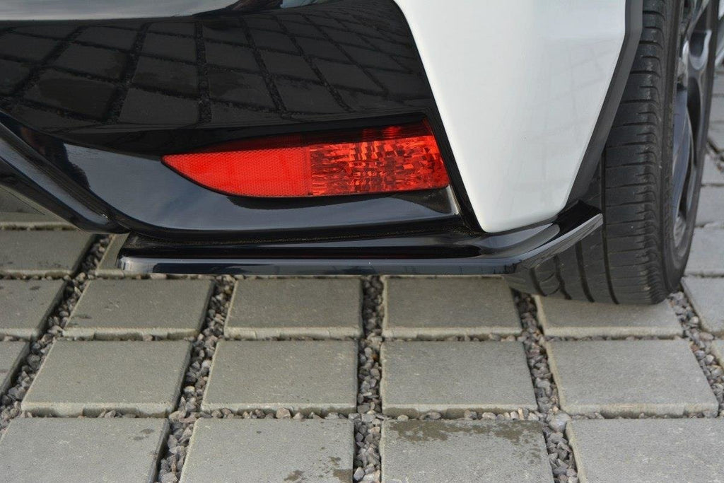 Maxton Design Heck Ansatz Flaps Diffusor für Honda Civic Mk9 Facelift schwarz matt