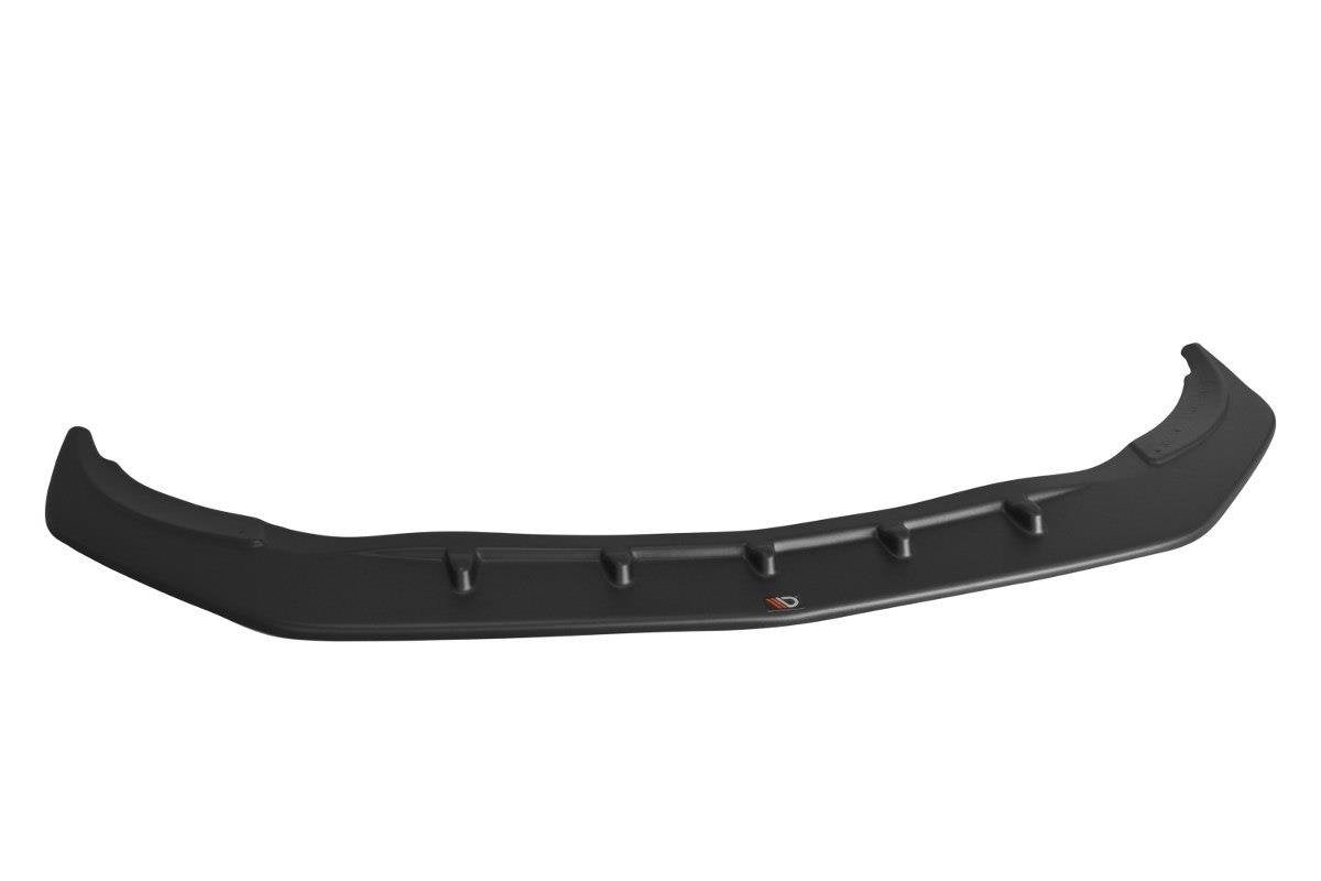 Maxton Design Street+ Spoilerlippe Front Ansatz V.1 passend für Mercedes CLA A45 AMG C117 Facelift schwarz Hochglanz