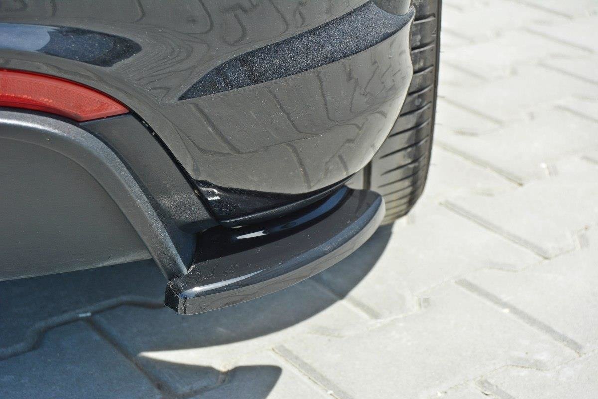 Maxton Design Heck Ansatz Flaps Diffusor passend für Abarth Punto Evo schwarz Hochglanz