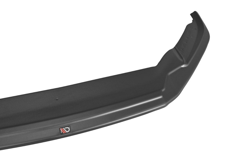 Maxton Design Street+ Spoilerlippe Front Ansatz V.2 passend für VOLKSWAGEN SCIROCCO MK.3 R FACELIFT schwarz Hochglanz
