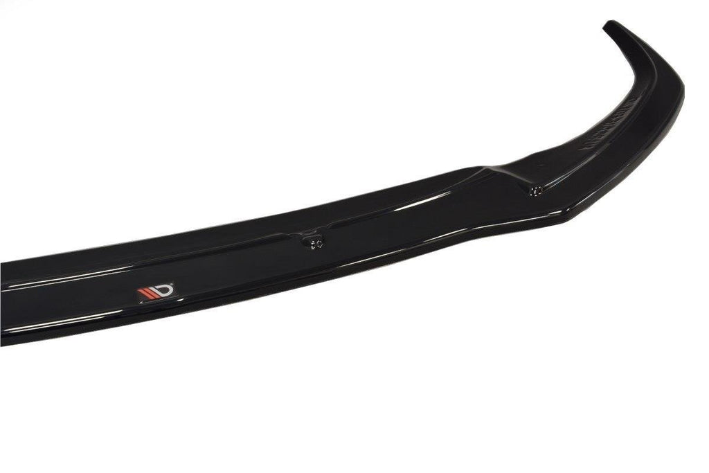 Maxton Design Street+ Spoilerlippe Front Ansatz V.1 passend für Audi RS7 C7 schwarz Hochglanz
