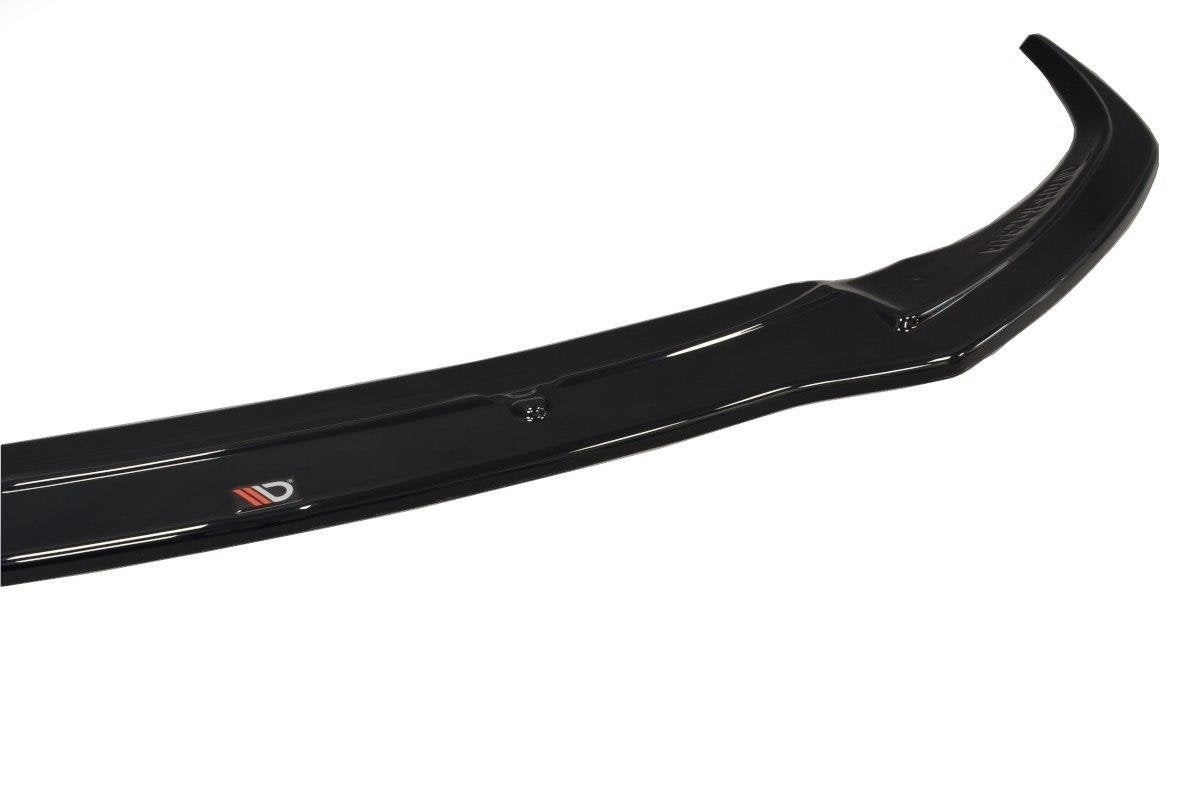 Maxton Design Street+ Spoilerlippe Front Ansatz V.1 passend für Audi RS7 C7 schwarz Hochglanz