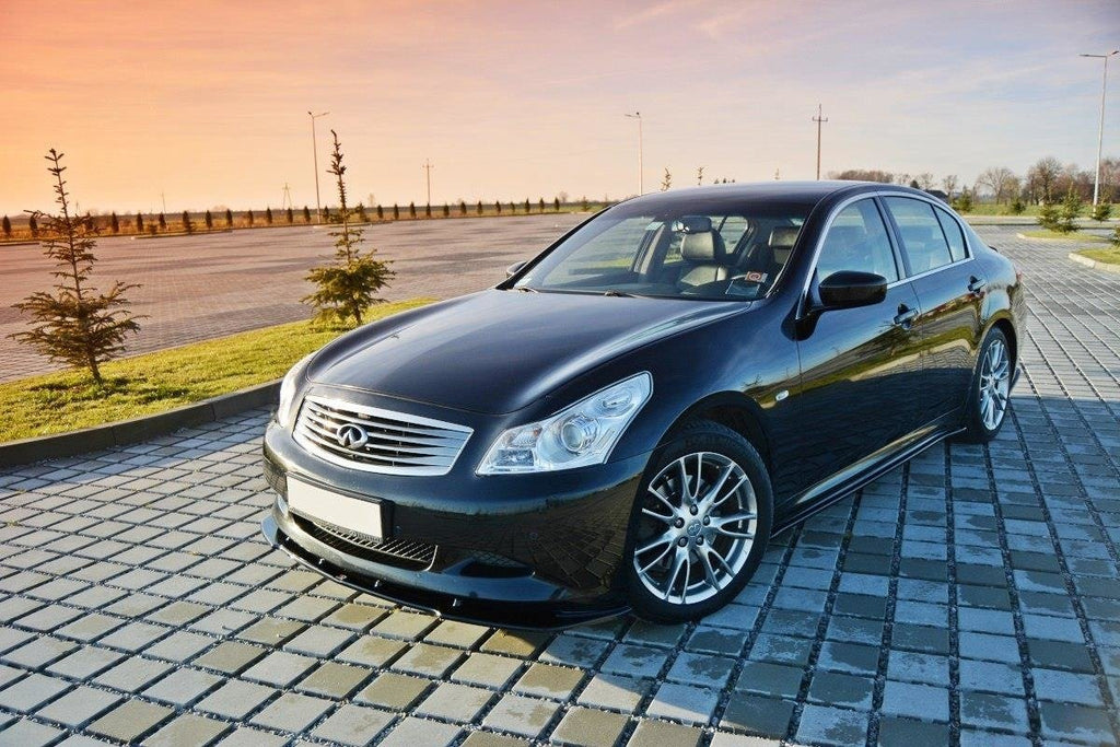 Maxton Design Street+ Seitenschweller Leisten passend für Infiniti G37 Limousine schwarz Hochglanz