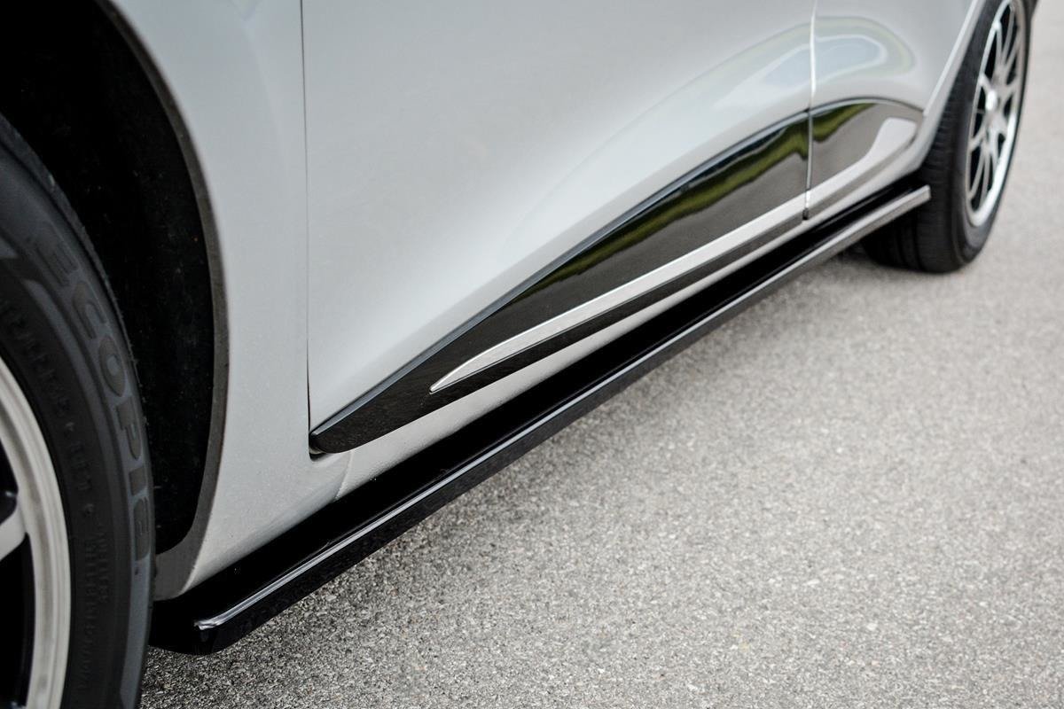 Maxton Design Street+ Seitenschweller Leisten passend für Renault Clio Mk4 schwarz Hochglanz