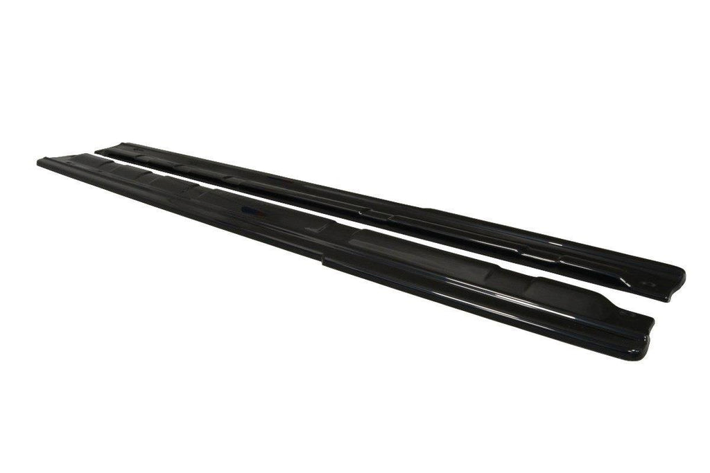 Maxton Design Street+ Seitenschweller Leisten passend für Renault Laguna Coupe Mk3 schwarz Hochglanz