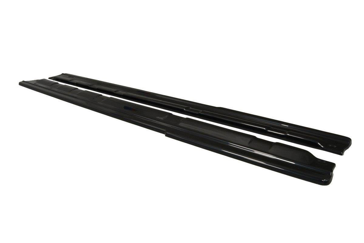 Maxton Design Street+ Seitenschweller Leisten passend für Renault Laguna Coupe Mk3 schwarz Hochglanz