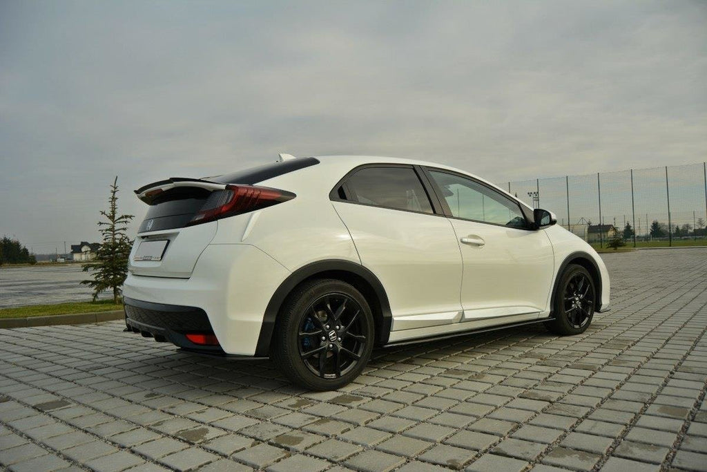 Maxton Design Spoiler CAP passend für Honda Civic Mk9 Facelift schwarz Hochglanz