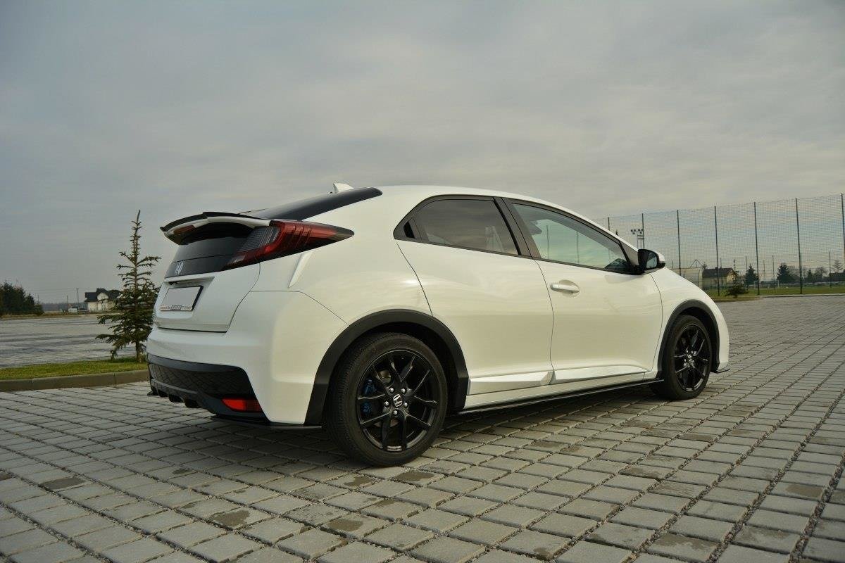 Maxton Design Spoiler CAP passend für Honda Civic Mk9 Facelift schwarz Hochglanz
