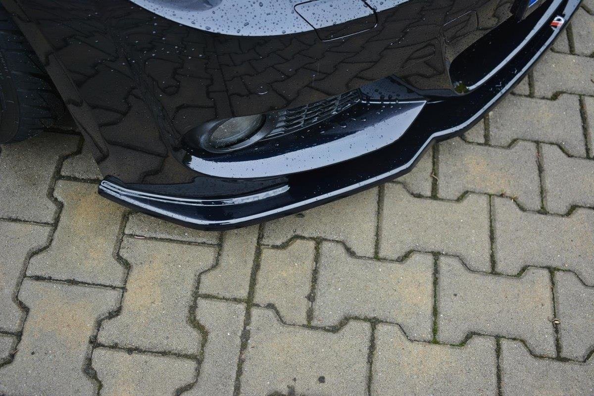 Maxton Design Street+ Spoilerlippe Front Ansatz V.2 passend für BMW 3er E92 M Paket FACELIFT schwarz Hochglanz