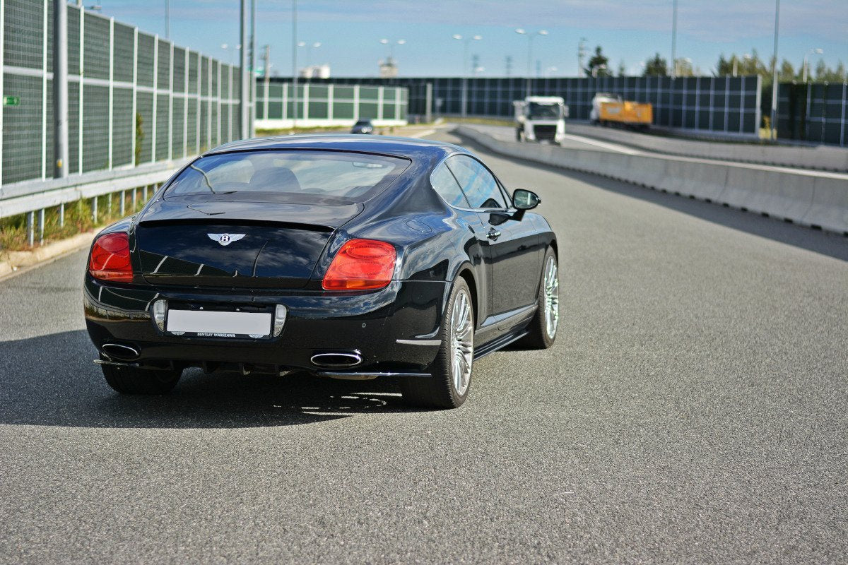 Maxton Design Heck Ansatz Flaps Diffusor passend für BENTLEY CONTINENTAL GT schwarz Hochglanz