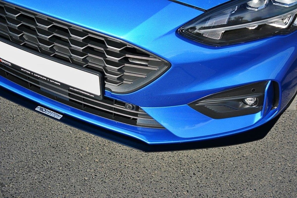 Maxton Design Sport Street+ Spoilerlippe Front Ansatz passend für Ford Focus ST / ST-Line Mk4 schwarz Hochglanz