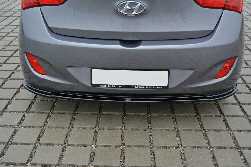 Maxton Design Heckansatz Hyundai i30 mk.2 schwarz Hochglanz für Hyundai I 30 Mk2
