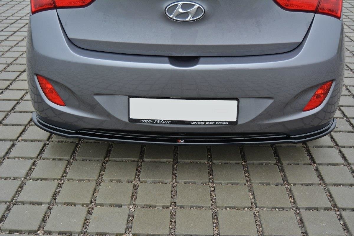 Maxton Design Heckansatz Hyundai i30 mk.2 schwarz Hochglanz für Hyundai I 30 Mk2