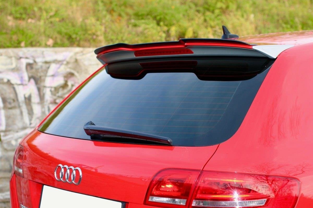 Maxton Design Spoiler CAP passend für Audi RS3 8P schwarz Hochglanz