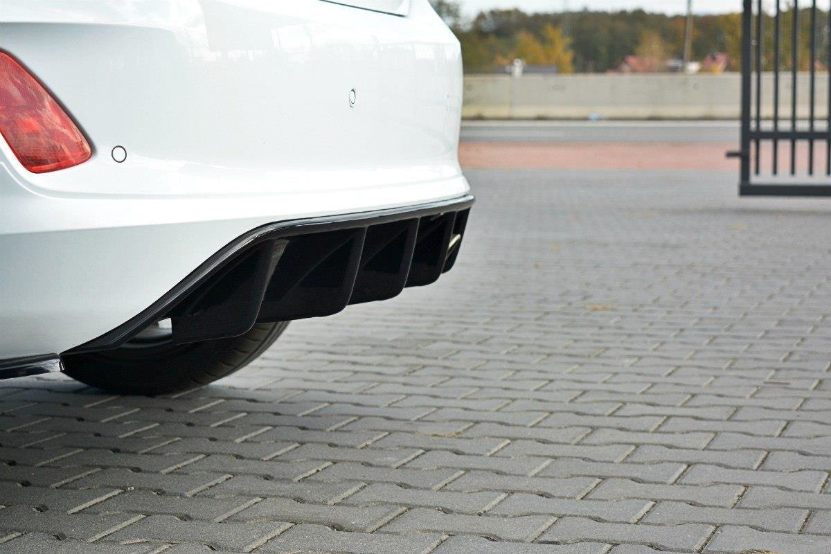 Maxton Design Diffusor Heck Ansatz für Ford Fiesta Mk8 ST-Line Carbon Look