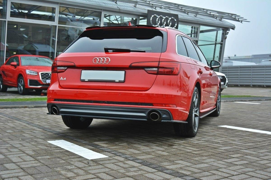 Maxton Design Heckansatz Audi A4 B9 S-Line schwarz Hochglanz für Audi A4