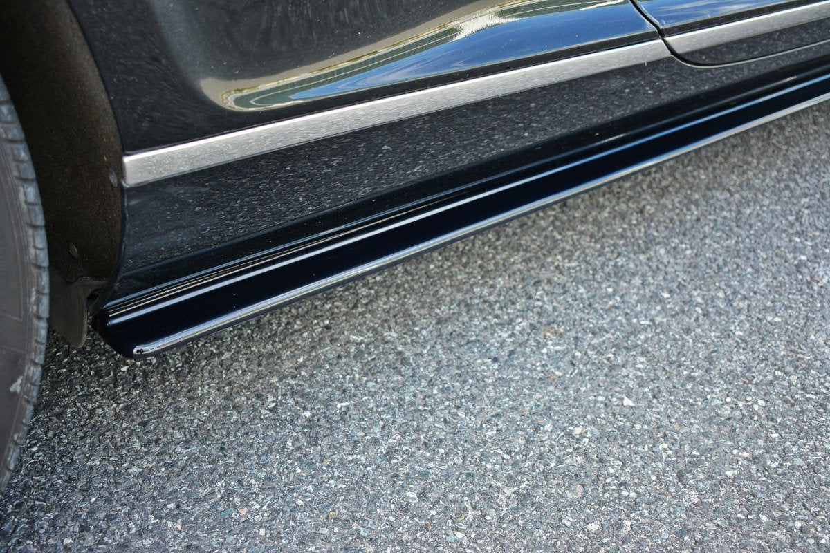 Maxton Design Street+ Seitenschweller Leisten passend für BENTLEY CONTINENTAL GT schwarz Hochglanz