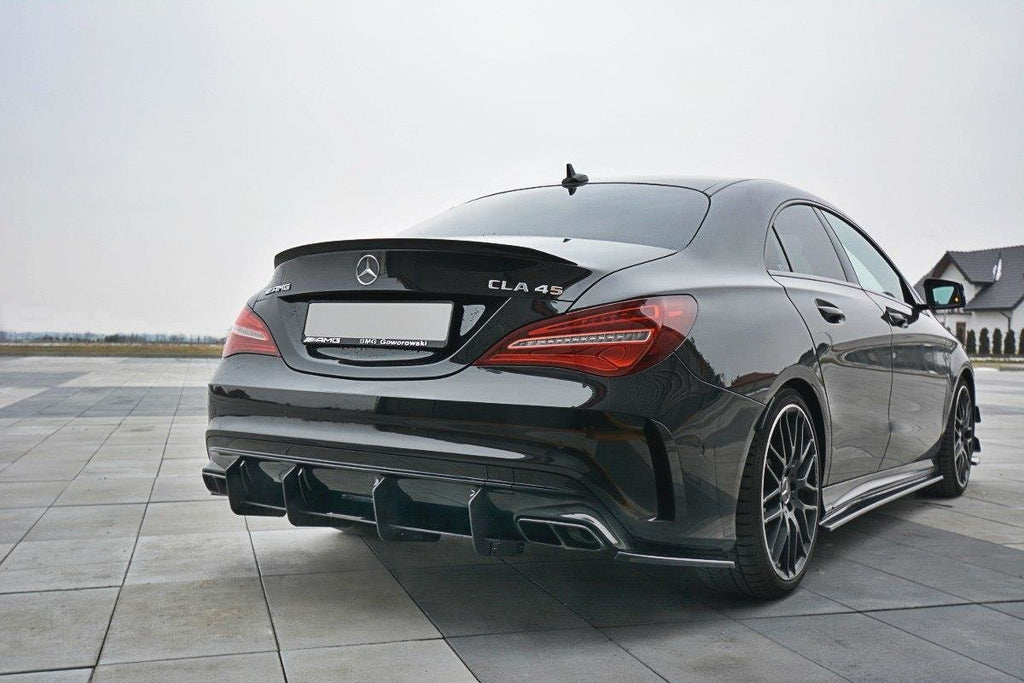 Maxton Design Diffusor Heck Ansatz passend für Heckschürze V.1 passend für Mercedes CLA A45 AMG C117 Facelift