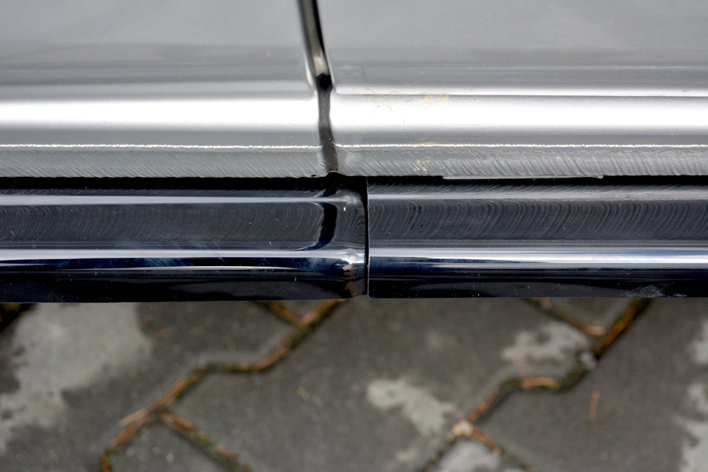 Maxton Design Street+ Seitenschweller Leisten passend für Ford Transit Custom Mk1 FL schwarz Hochglanz