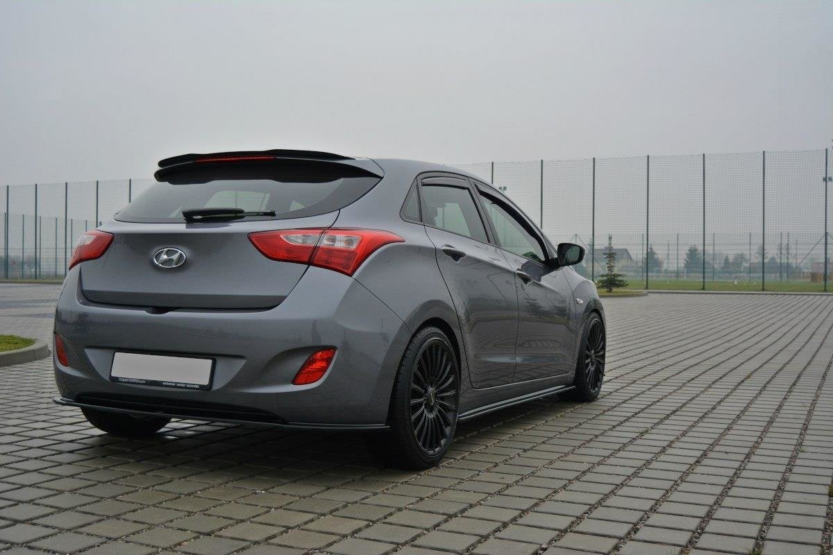 Maxton Design Street+ Seitenschweller Leisten passend für Hyundai i30 Mk2 schwarz Hochglanz