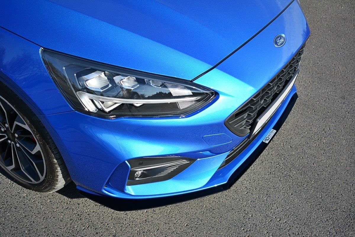 Maxton Design Sport Street+ Spoilerlippe Front Ansatz passend für Ford Focus ST / ST-Line Mk4 schwarz Hochglanz