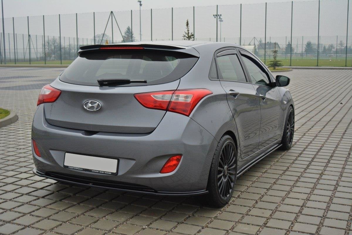 Maxton Design Spoiler CAP passend für Hyundai i30 mk.2 schwarz Hochglanz