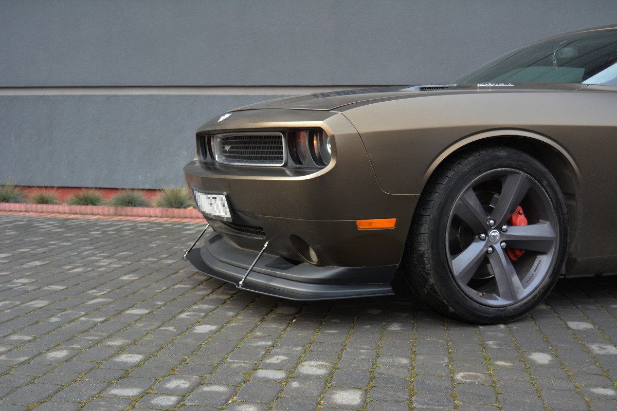 Maxton Design HYBRID Street+ Spoilerlippe Front Ansatz V.1 passend für DODGE CHALLENGER MK3. PHASE-I SRT8 COUPE