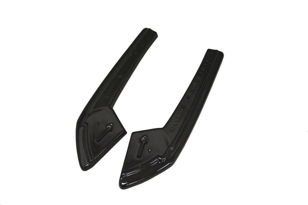 Maxton Design Heck Ansatz Flaps Diffusor passend für Audi A4 B9 S-Line schwarz Hochglanz
