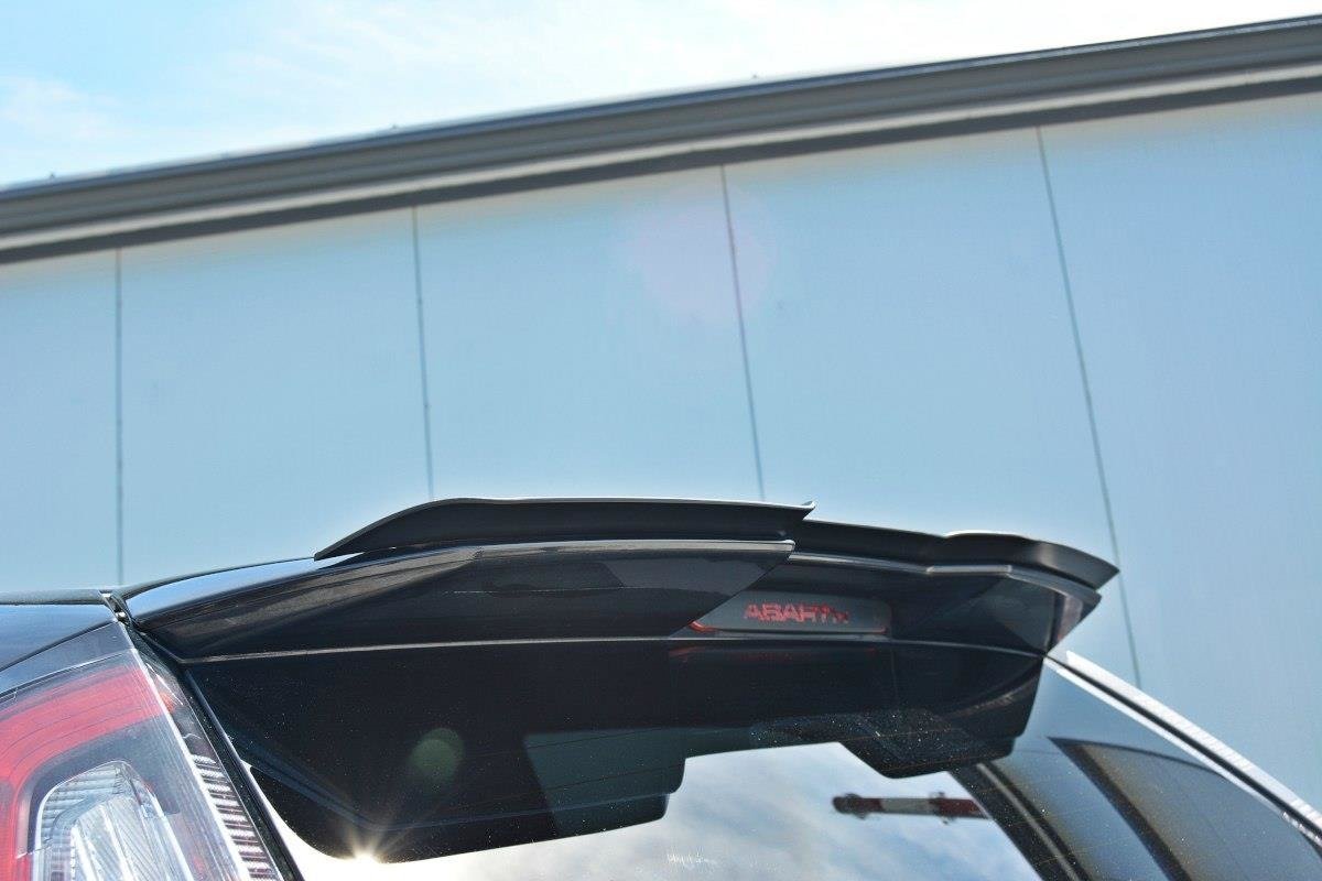 Maxton Design Spoiler CAP passend für Abarth Punto Evo schwarz Hochglanz