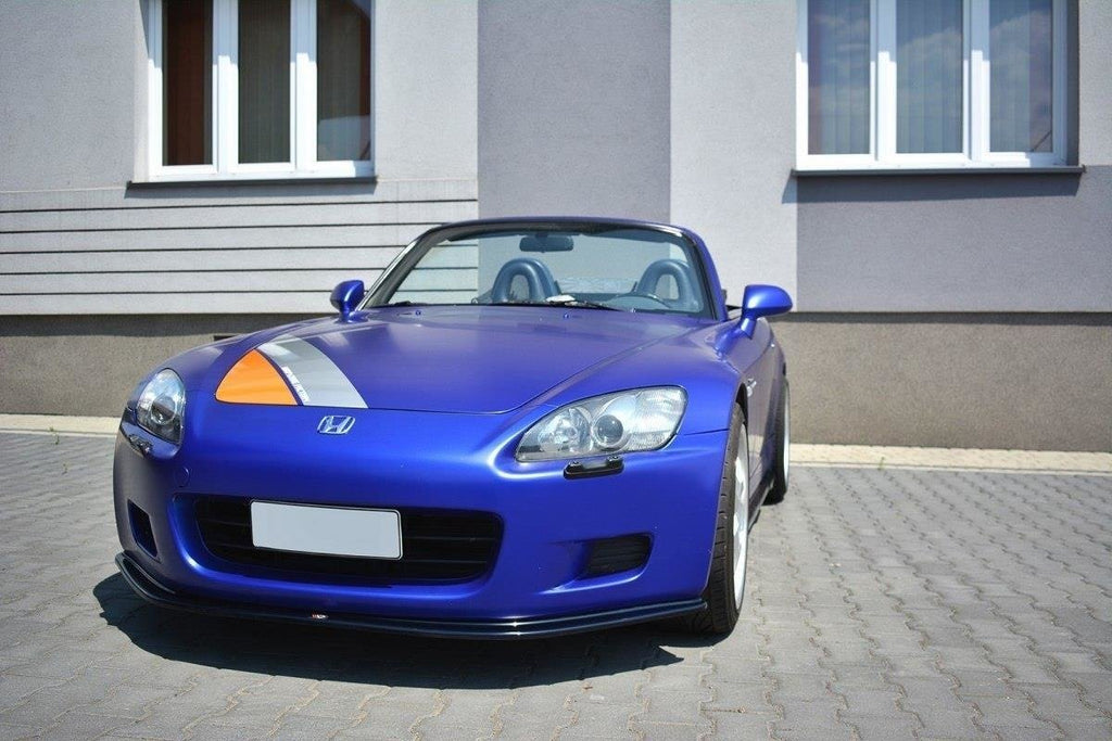 Maxton Design Street+ Spoilerlippe Front Ansatz passend für v.1 HONDA S2000 schwarz Hochglanz