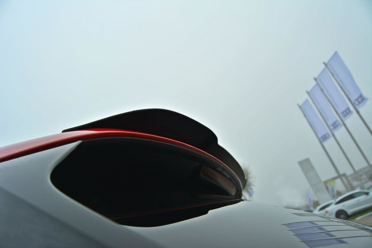 Maxton Design Spoiler CAP V.1 passend für Audi S4 / A4 S-Line Avant B9 schwarz Hochglanz