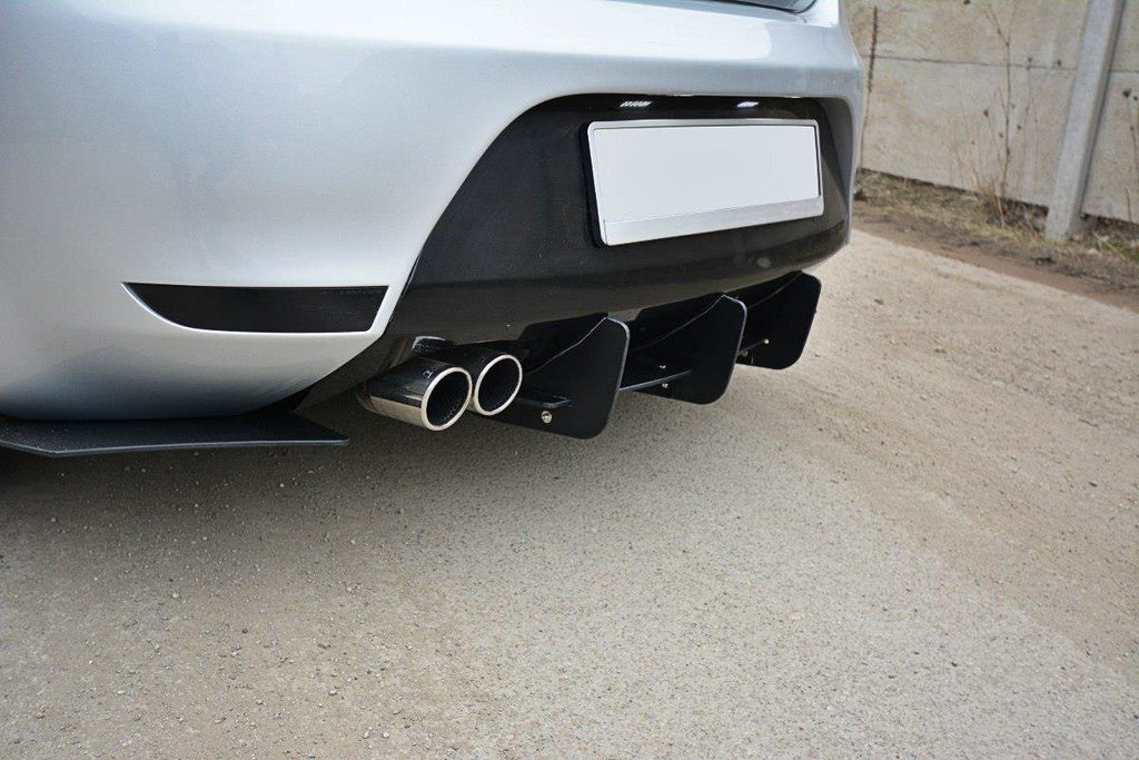 Maxton Design Diffusor Heck Ansatz passend für Heckschürze V.1 passend für Seat Leon Mk2 Cupra/ FR