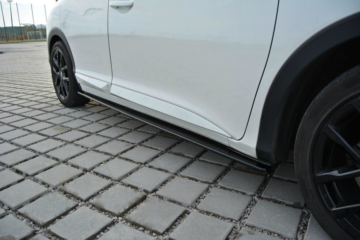 Maxton Design Street+ Seitenschweller Leisten passend für Honda Civic Mk9 schwarz Hochglanz