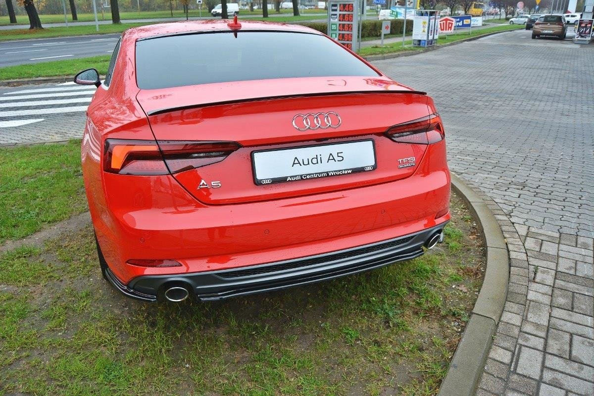 Maxton Design Heckansatz Audi A5 F5 S-Line schwarz Hochglanz für Audi A5 / S5 / RS5