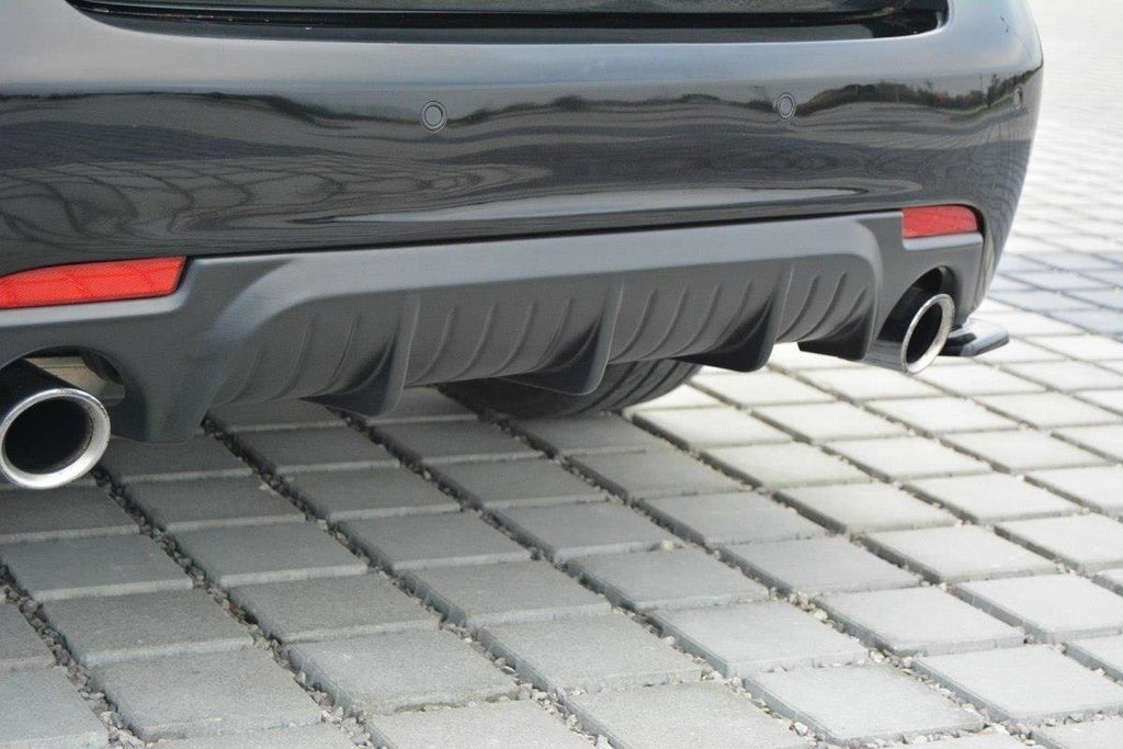 Maxton Design Diffusor Heck Ansatz passend für Saab 9-3 Aero Mk2 Facelift schwarz Hochglanz