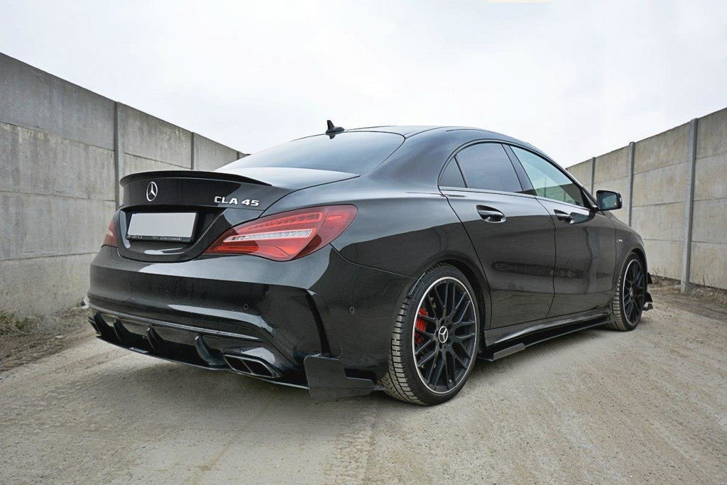 Maxton Design Racing Seitenschweller Ansatz V.1 Mercedes CLA A45 AMG C117 Facelift für Mercedes-Benz CLA C117 Facelift