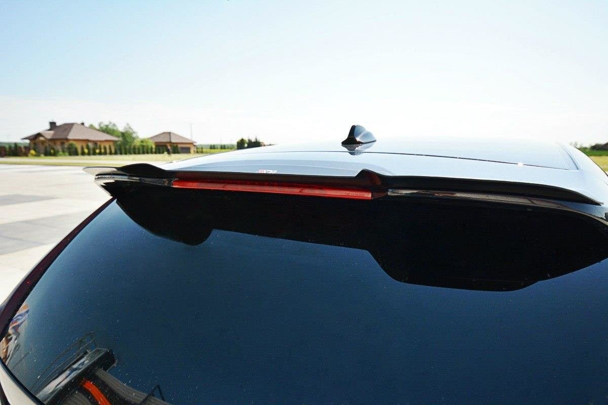 Maxton Design Spoiler CAP passend für Volvo V60 Polestar Facelift schwarz Hochglanz