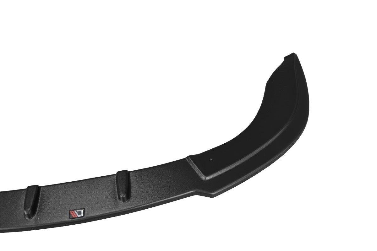 Maxton Design Street+ Spoilerlippe Front Ansatz V.2 passend für Audi A4 S-Line B6 schwarz Hochglanz