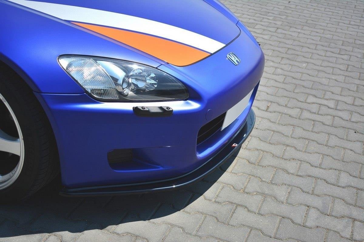 Maxton Design Street+ Spoilerlippe Front Ansatz passend für v.1 HONDA S2000 schwarz Hochglanz