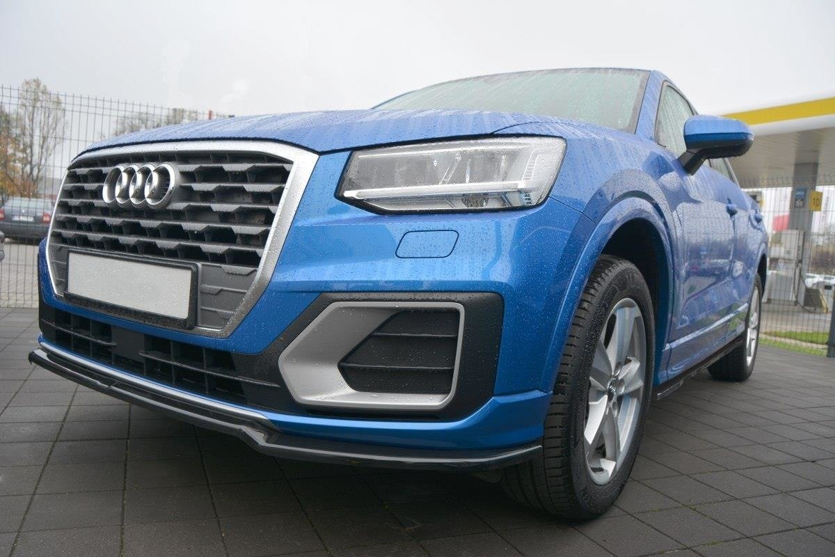 Maxton Design Street+ Seitenschweller Leisten passend für Audi Q2 Mk.1 schwarz Hochglanz