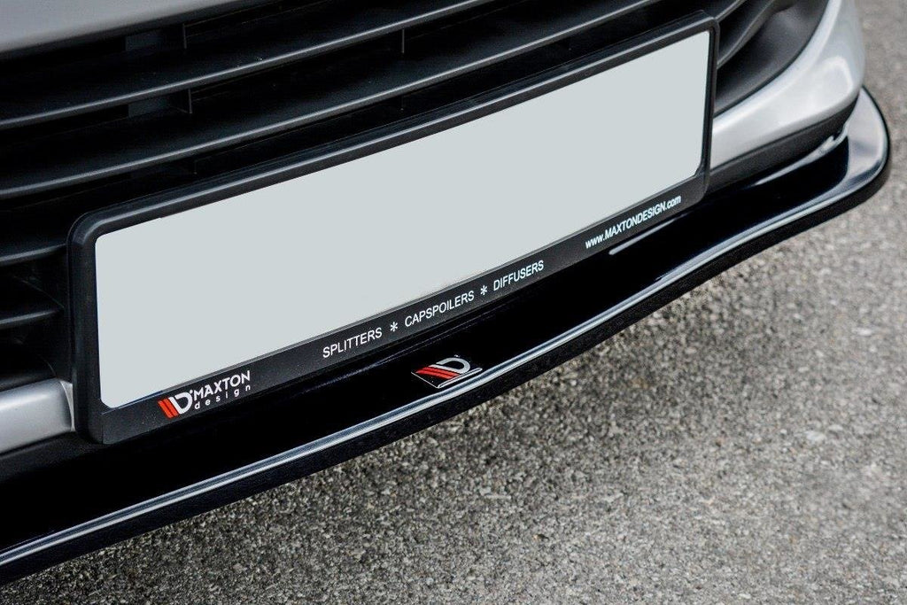 Maxton Design Street+ Spoilerlippe Front Ansatz V.1 passend für Renault Clio Mk4 schwarz Hochglanz