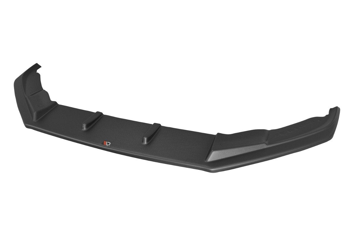 Maxton Design Street+ Spoilerlippe Front Ansatz V.1 passend für VOLKSWAGEN SCIROCCO MK.3 R FACELIFT schwarz Hochglanz
