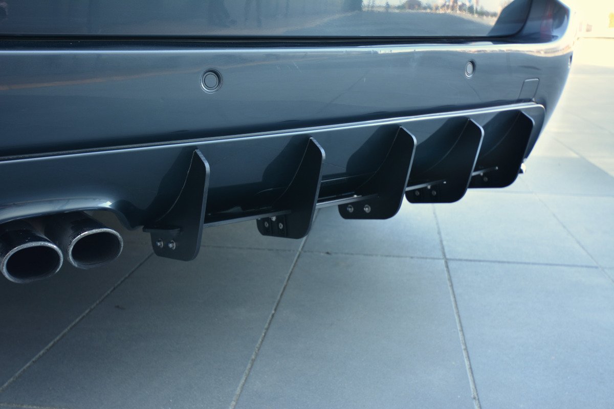 Maxton Design Diffusor Heck Ansatz passend für Heckschürze passend für BMW 5er E61 (TOURING) WAGON M Paket