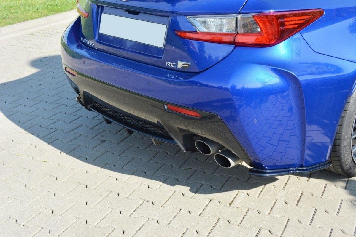 Maxton Design Diffusor Heck Ansatz für Lexus RC F Carbon Look