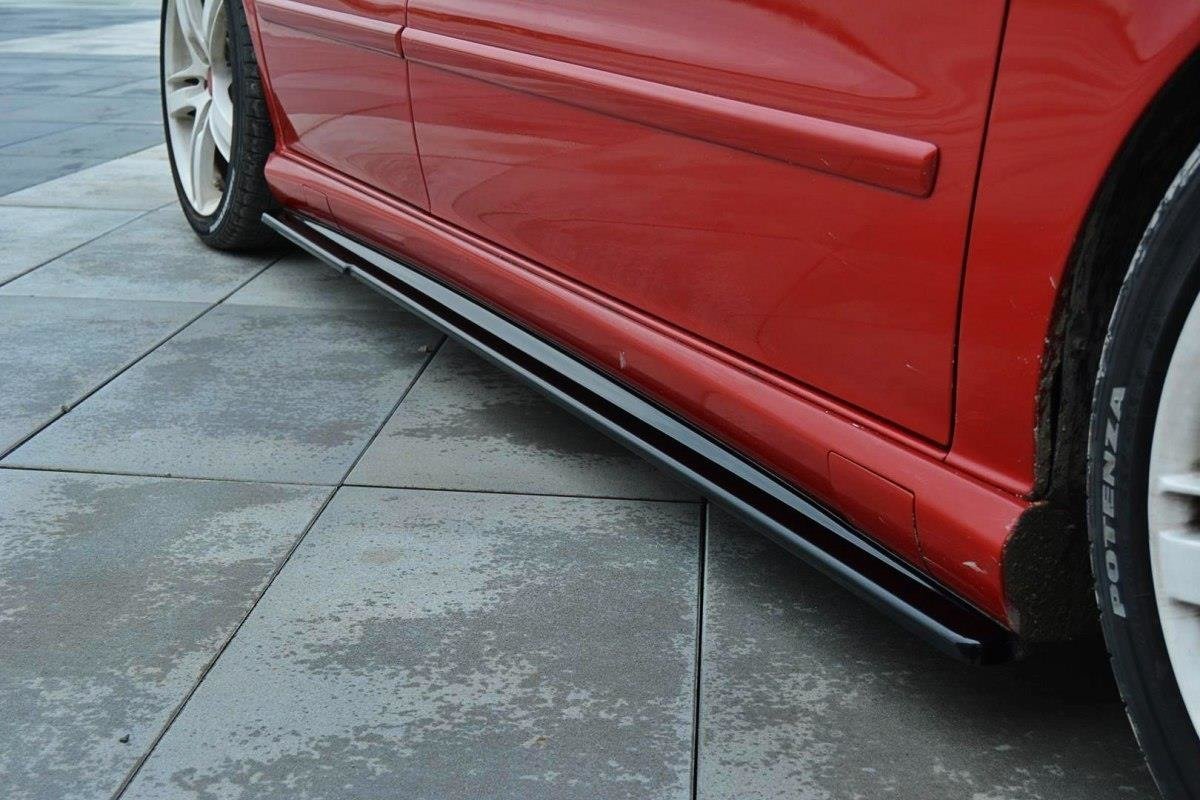 Maxton Design Street+ Seitenschweller Leisten passend für Seat Leon Mk1 Cupra schwarz Hochglanz