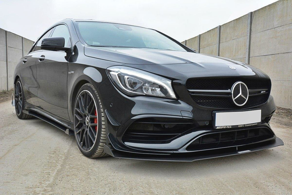 Maxton Design Racing Front Ansatz V.1 für Mercedes CLA A45 AMG C117 Facelift