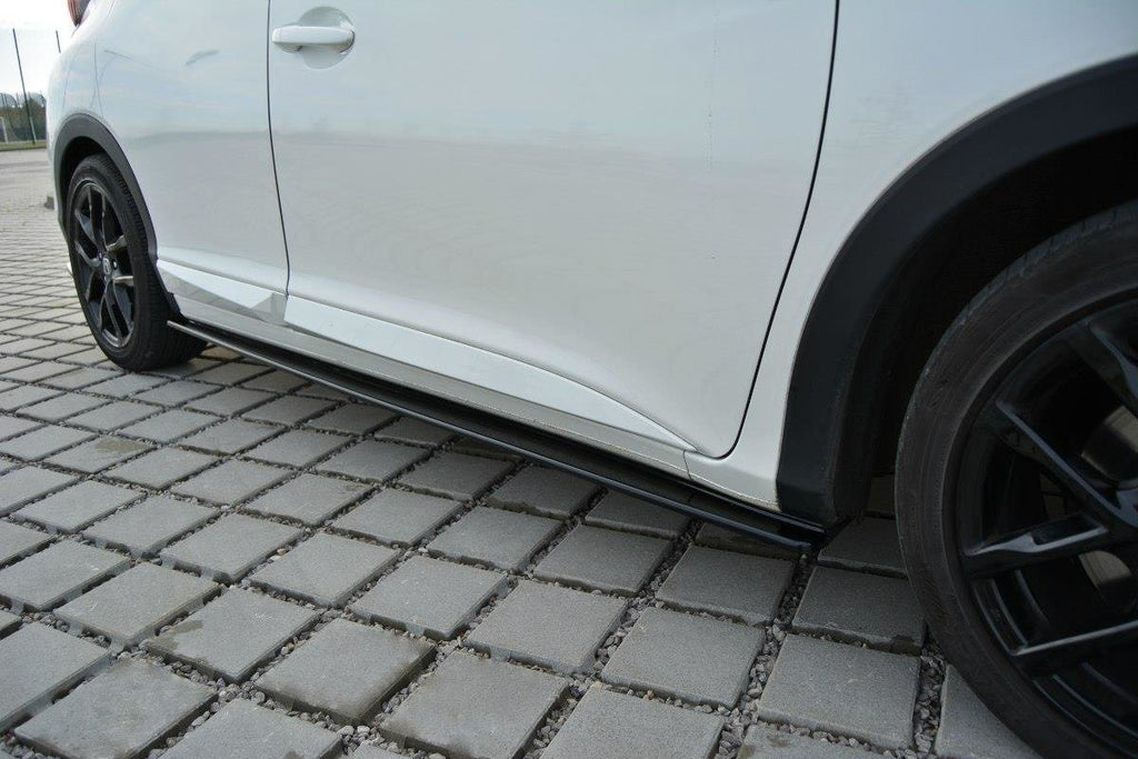 Maxton Design Seitenschweller Ansatz für Honda Civic Mk9 Facelift schwarz matt