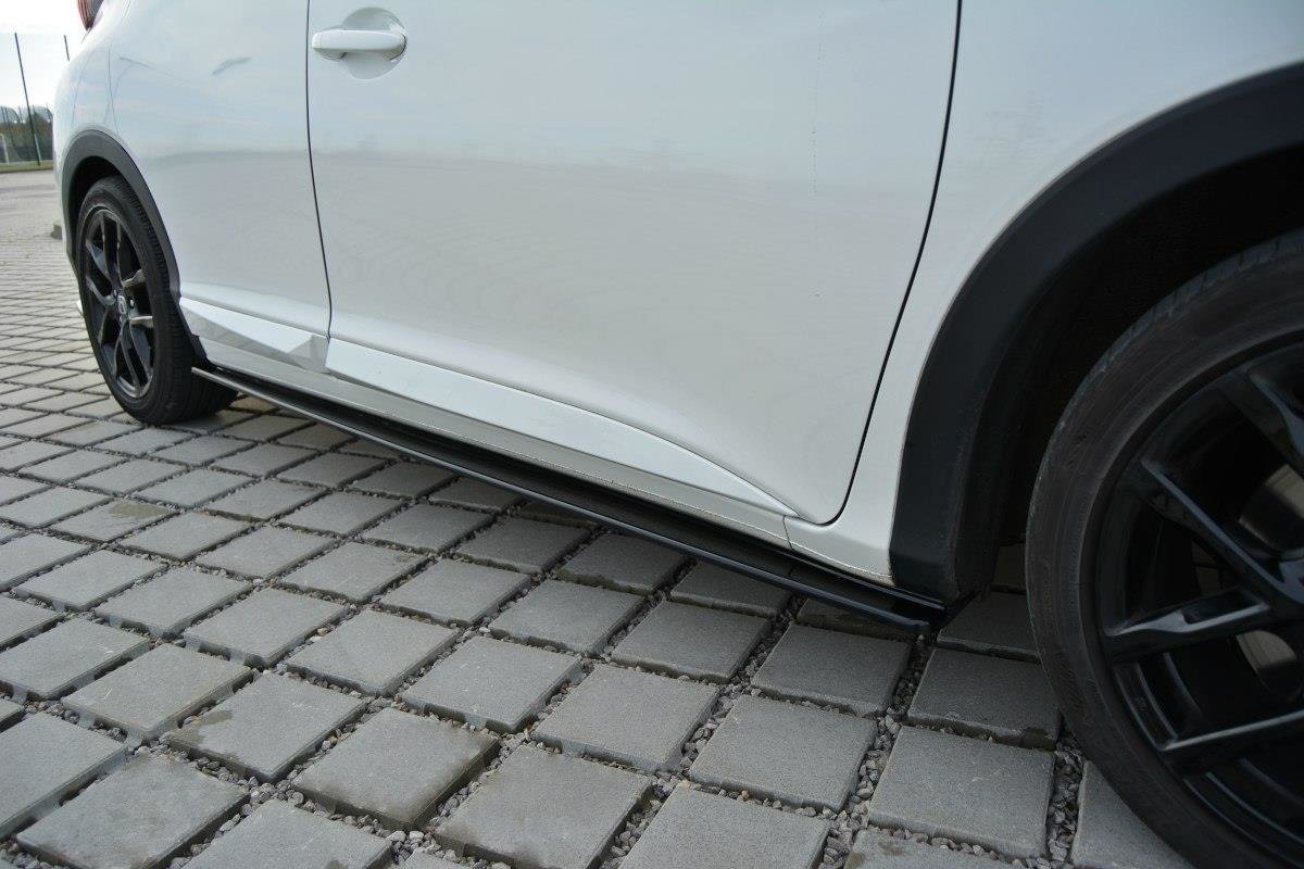 Maxton Design Seitenschweller Ansatz für Honda Civic Mk9 Facelift schwarz matt