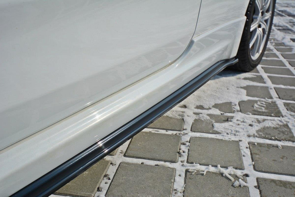 Maxton Design Street+ Seitenschweller Leisten passend für Kia Ceed GT MK2 schwarz Hochglanz
