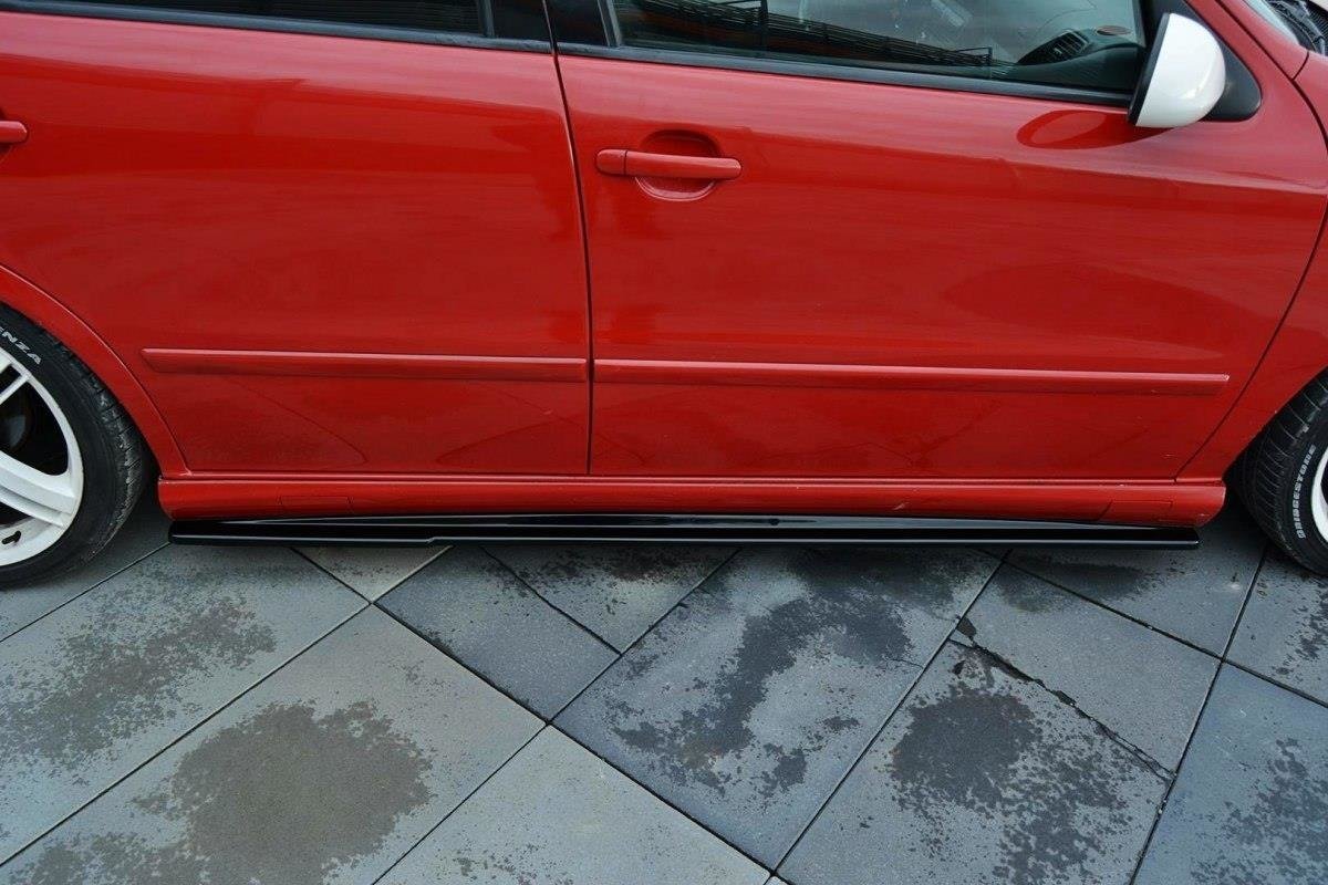 Maxton Design Street+ Seitenschweller Leisten passend für Seat Leon Mk1 Cupra schwarz Hochglanz